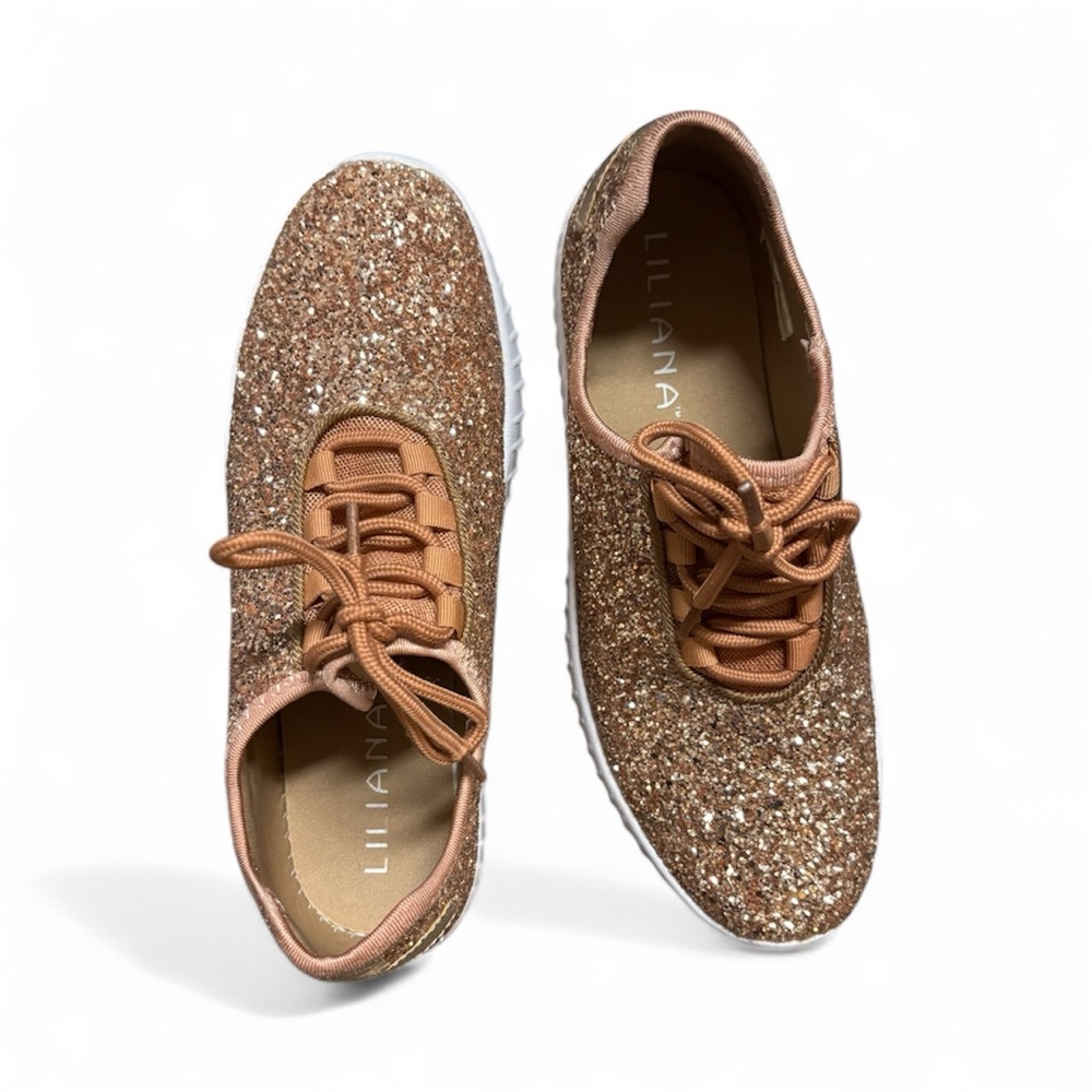 Liliana Women's Sparkling Sneakers - Gold